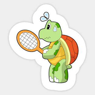 Turtle Tennis Tennis racket Sticker